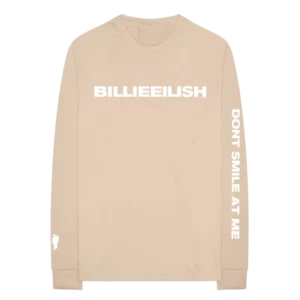 Dont Smile At Me tan long sleeve